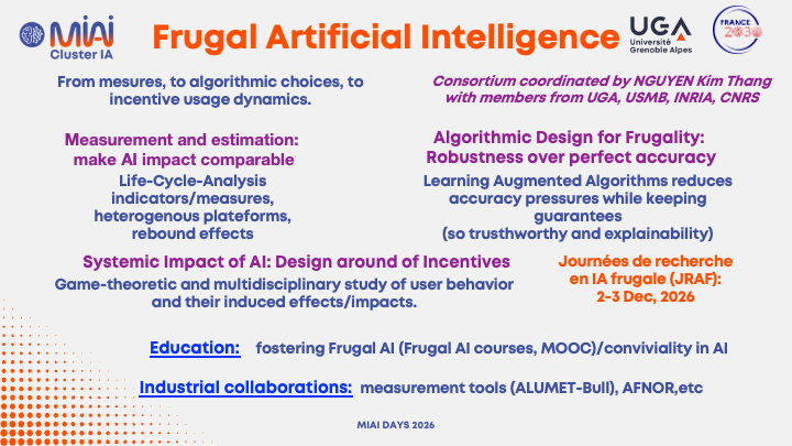 Diapo présentation chaire Frugal AI MIAI